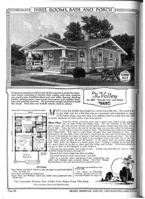 "The Valley" home with floorplan from the Sears Catalog of 1921